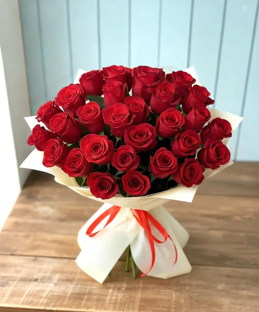 Букет 29 Красных роз в Бужаниново