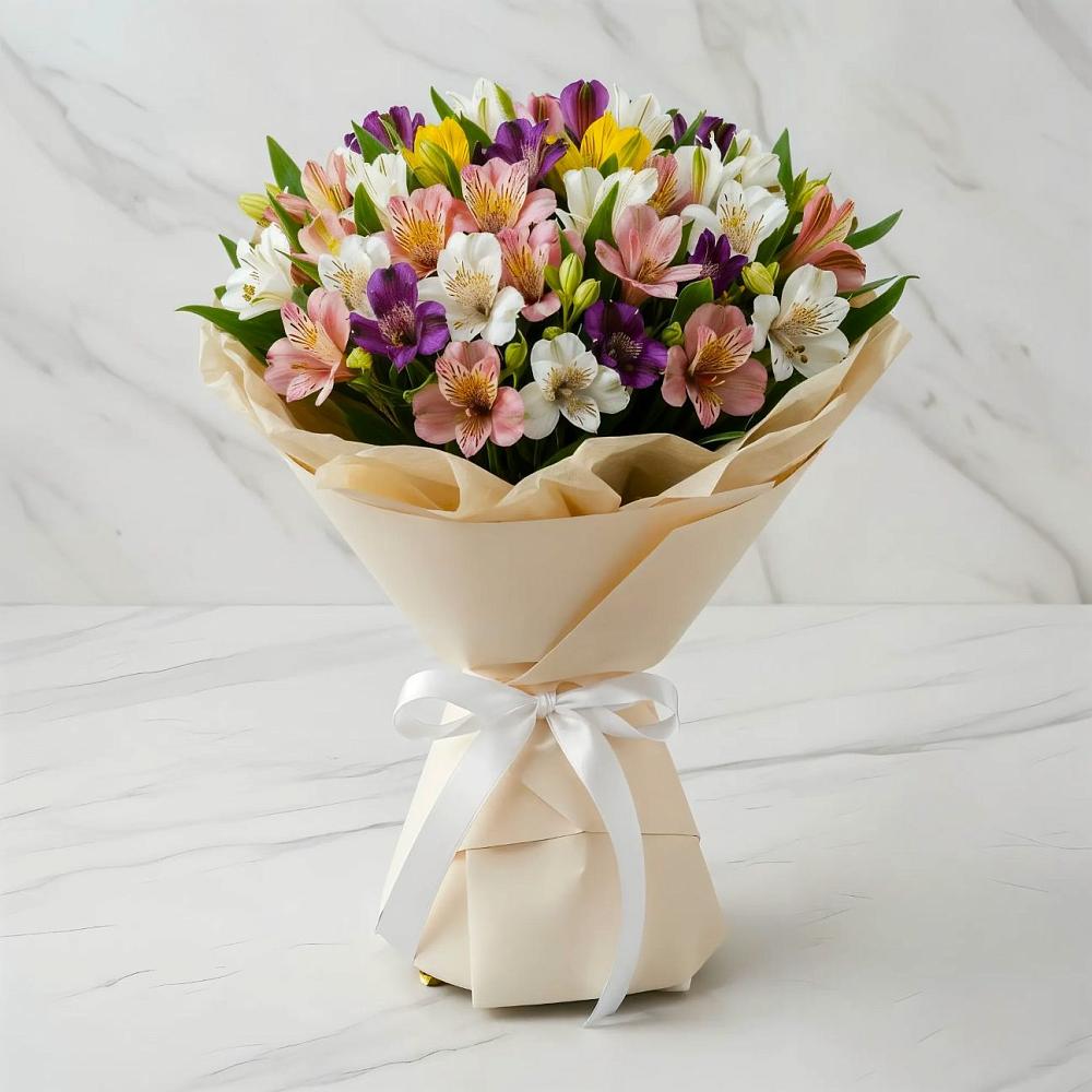 Букет цветов из: Альстромерии в Бужаниново