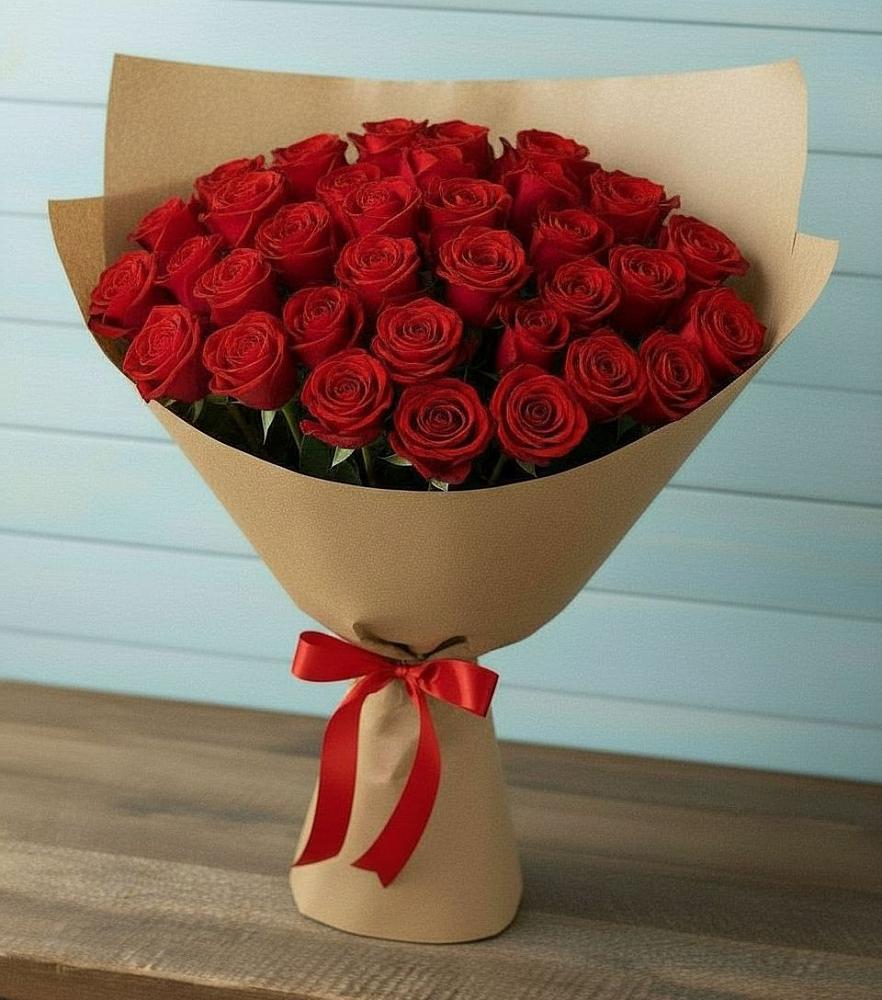 Букет Красные розы Милано в Бужаниново