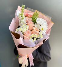 Букет цветов из:  Хризантемы и Розы в Бужаниново