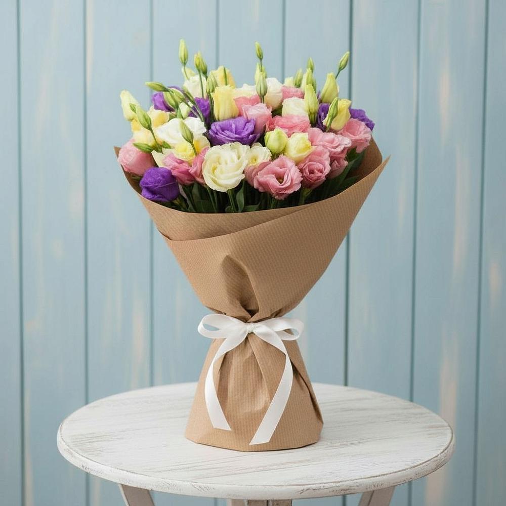 Букет цветов из: Лизиантусы в Бужаниново