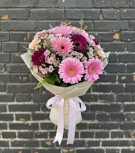 Букет цветов из:  Герберы и Хризантемы в Бужаниново
