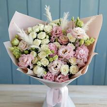 Букет цветов из:  Альстромерии и Розы в Бужаниново