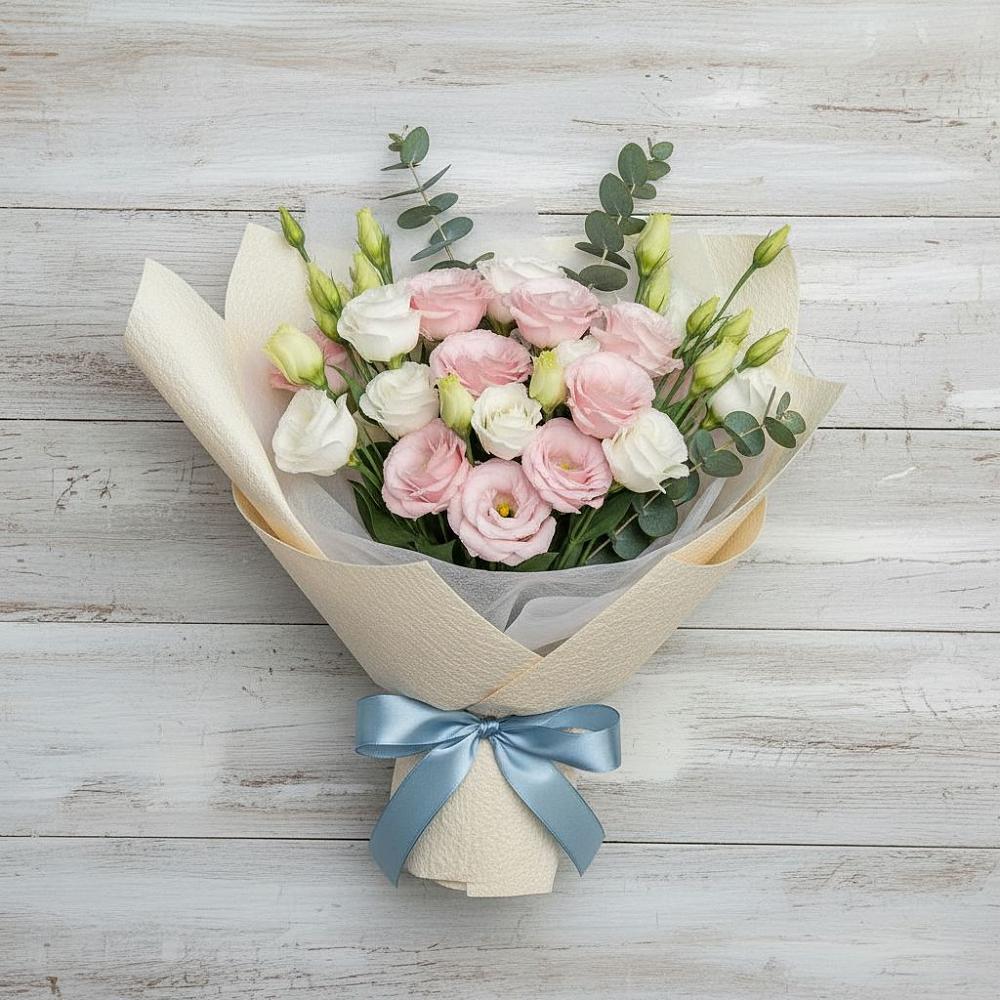 Букет цветов из: Лизиантусы в Бужаниново